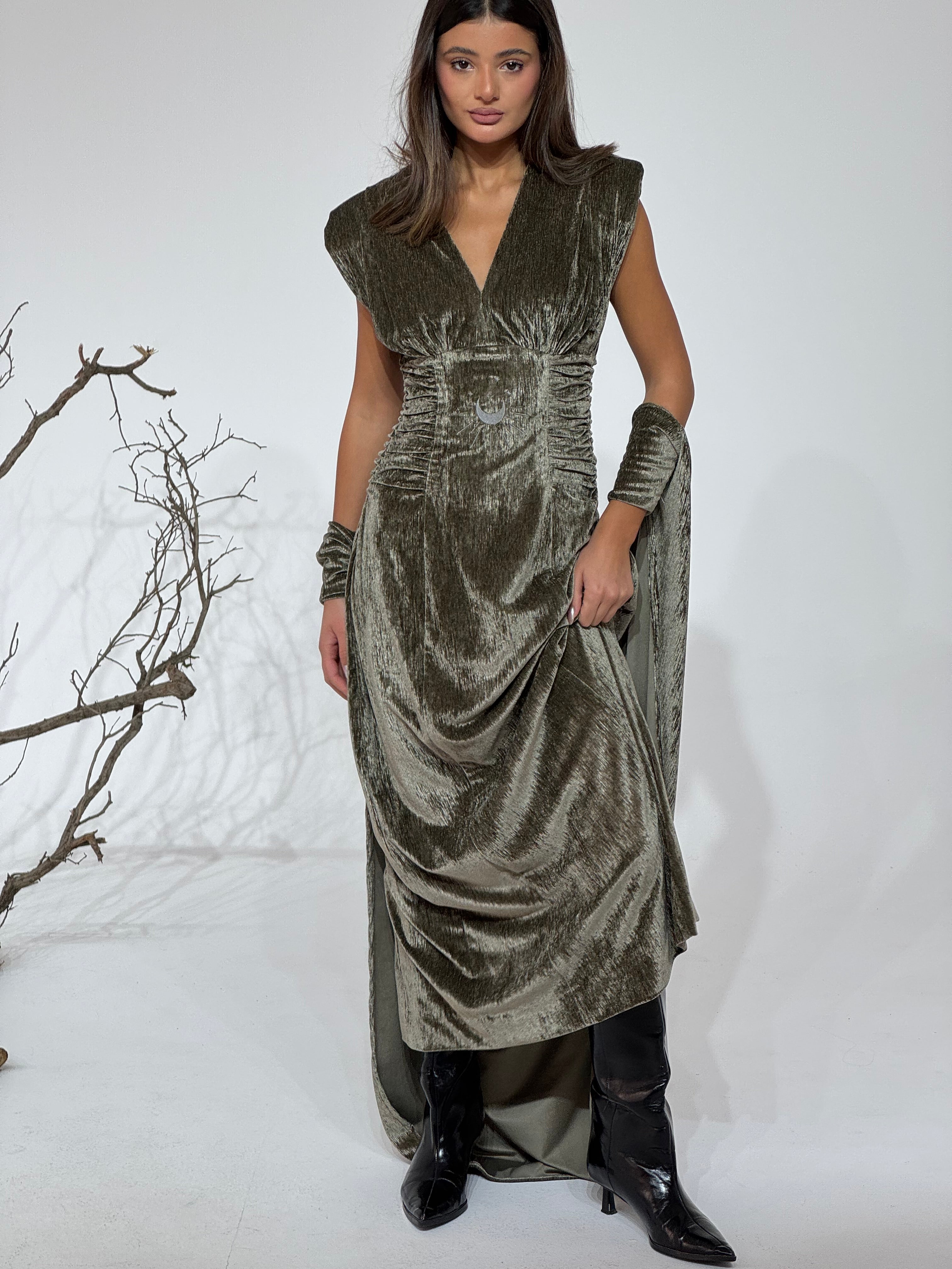 MOON STARS IN SAGE GREEN